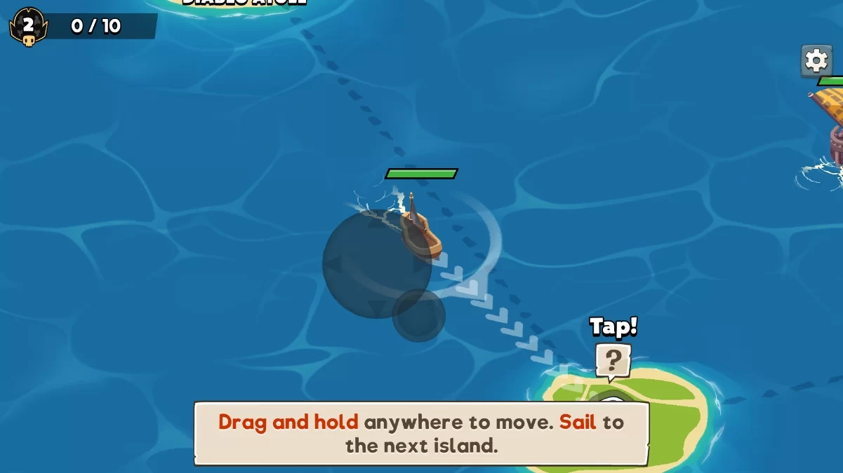 游戏核心玩法展示：船长正在指挥舰队进行海战