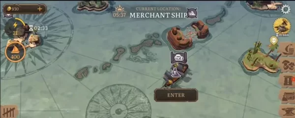 商船交易界面示意图 商船交易界面示意图