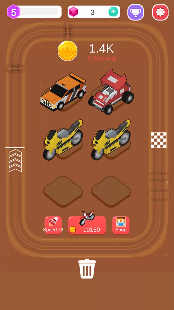 游戏核心玩法:购买与合成赛车 游戏核心玩法:购买与合成赛车