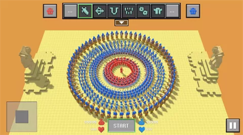 布娃娃战争模拟器阵容搭配示意图