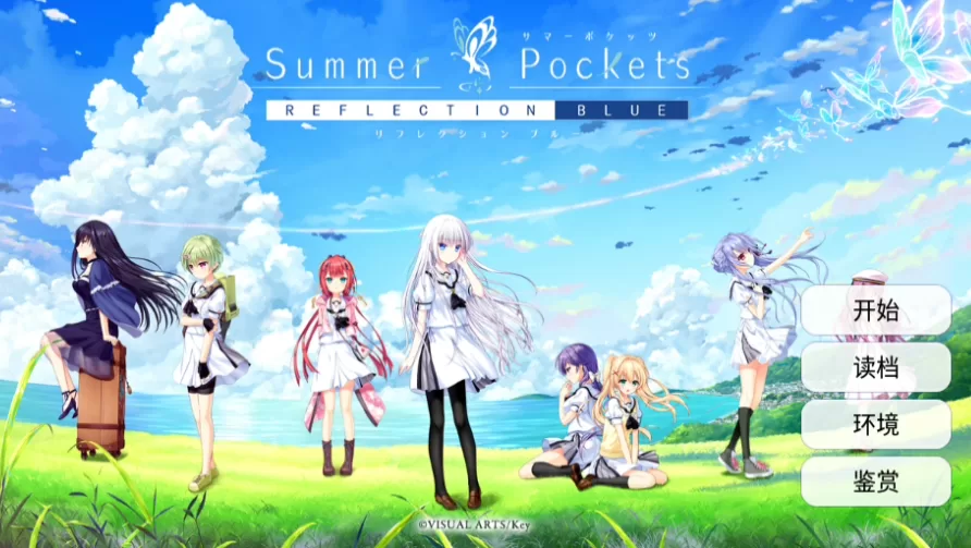 游戏开场画面，主人公乘坐船只眺望鸟白岛