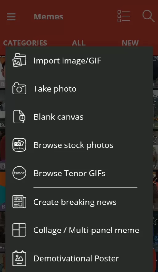 选择图片导入方式