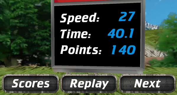 关卡通过后,显示成绩并提供“重玩”或“下一关”选项 关卡通过后,显示成绩并提供“重玩”或“下一关”选项