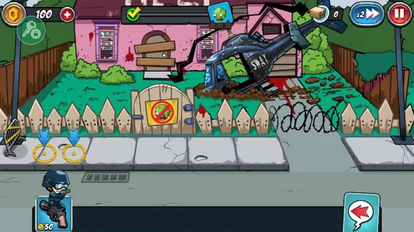 游戏内警察部署与弹药装填界面