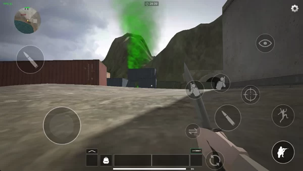 前线模拟战游戏内第一人称战斗画面