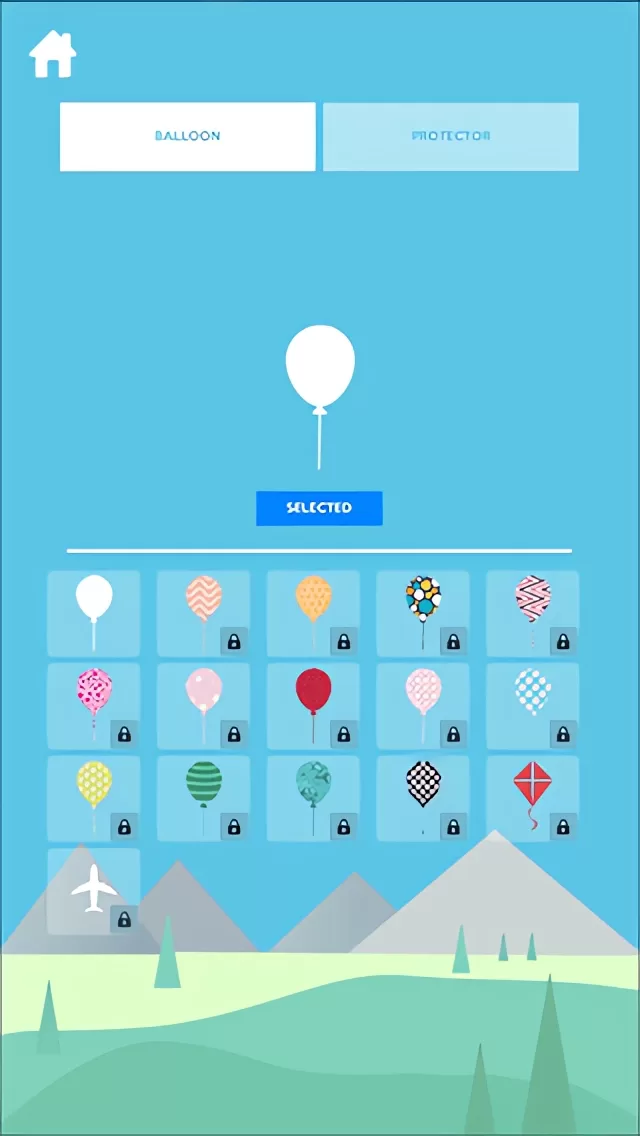 保护气球游戏自定义与开始界面